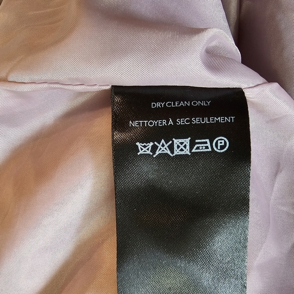 Maeve x Anthropologie Faux Fur Jacket Patent Trim Pink Rose Mauve, Large, NWOT - Picture 13 of 15